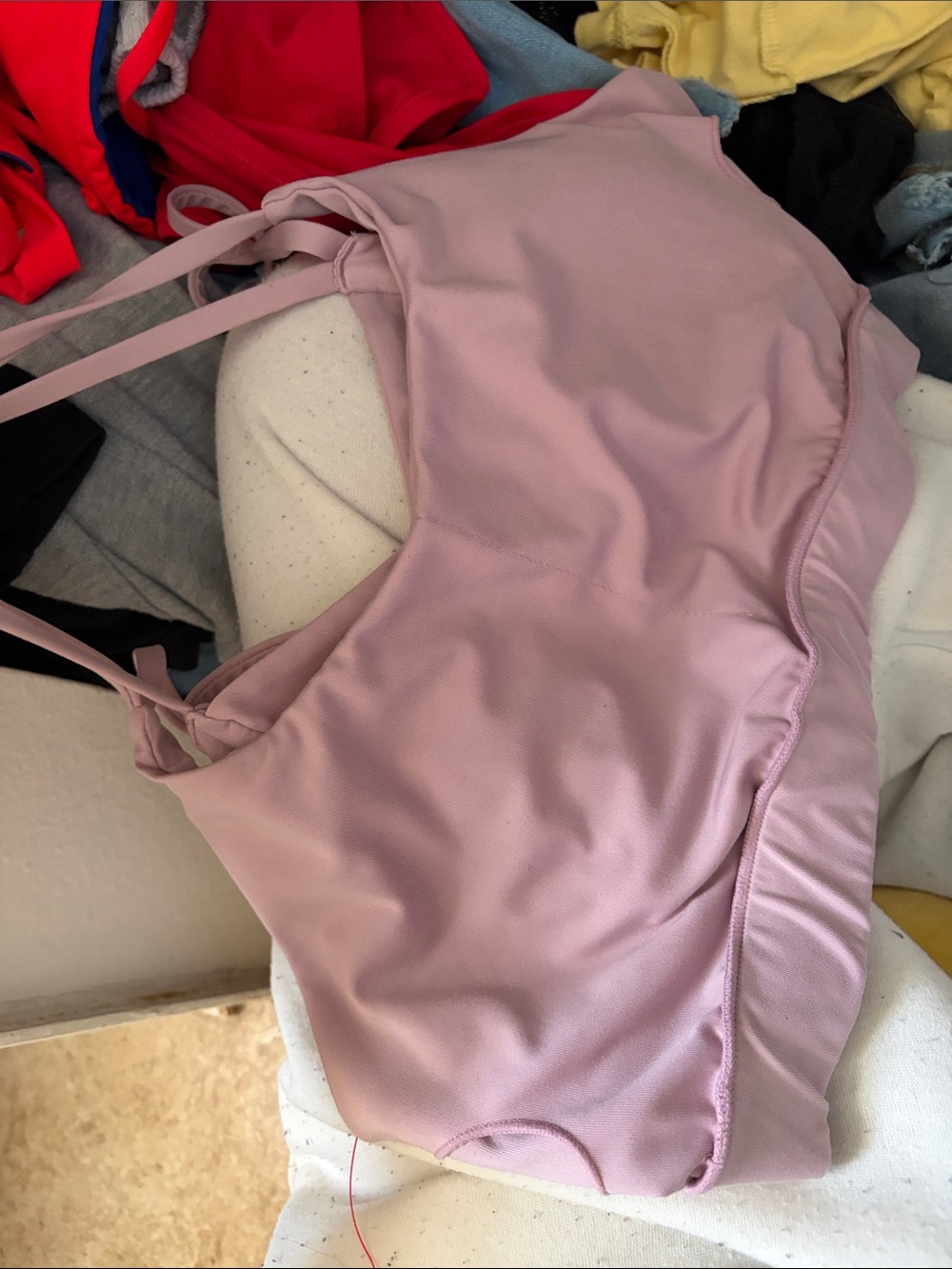 Workout bra  Pink Double-Strap Bralette